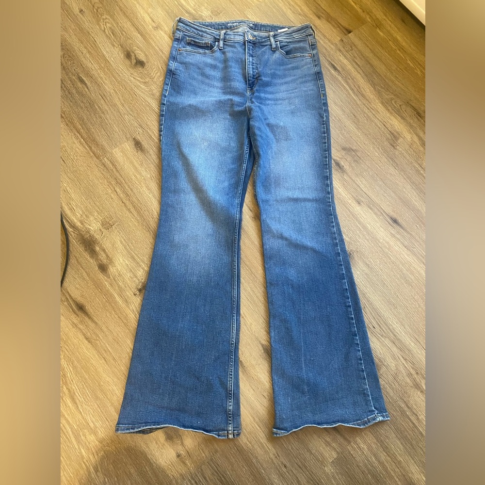 Ultra high rise stretchy flare jeans Comfortable
